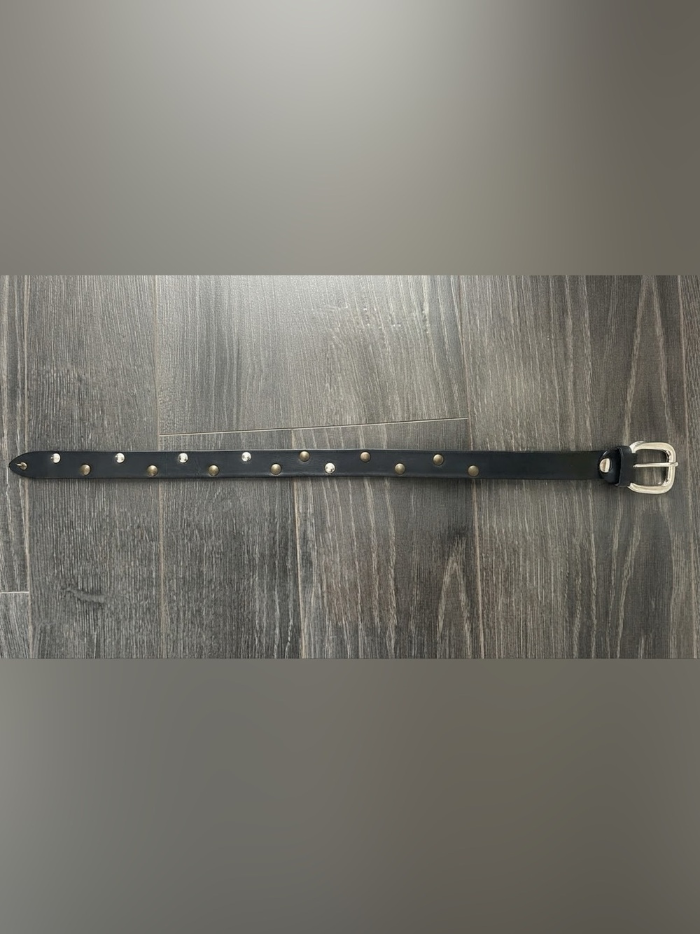 Vintage Demo Cinture Italian Leather Studded Belt Size M Y2K Indie Grunge